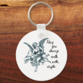 Gehen Sie mit Engeln, Trauer und Verlust Schlüsselanhänger (Vorderseite)