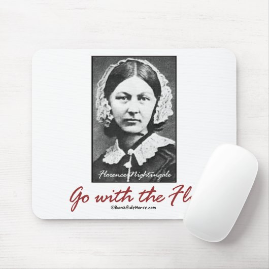 Gehen Sie mit Florence Nightingale Mousepad (Mit Mouse)