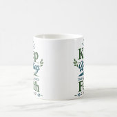 Gehen Sie mit Glauben weiter Christliches Hoffnung Kaffeetasse (Mittel)