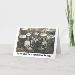 Gehen Sie mit mir den Gang runter? - FUNNY Einladung