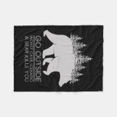 Gehen Sie nach draußen, schlimmstes Szenario ein B Fleecedecke (Vorderseite (Horizontal))