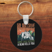Gehen Sie nach draußen, schlimmstes Szenario ein B Schlüsselanhänger (Vorderseite)