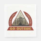 Gehen Sie nach draußen Serviette (Vorderseite)