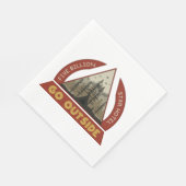 Gehen Sie nach draußen Serviette (Ecke)