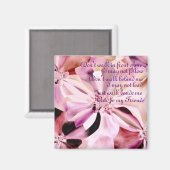 Gehen Sie neben mir Magnet (Vorderseite/Rückseite)