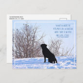 Gehen Sie nicht dorthin, wo der Pfad zu Emerson-Zi Postkarte (Vorne/Hinten)