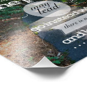 Gehen Sie nicht dorthin, wo der Weg. Fotodruck (Ecke)