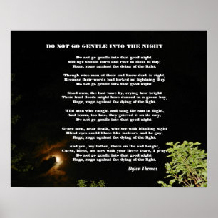 GEHEN SIE NICHT IN DIE NACHT POSTER