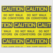 Gehen Sie nicht mit dem Verwahrer-Zeichen Geschenkpapier (Flach)