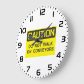Gehen Sie nicht mit dem Verwahrer-Zeichen Große Wanduhr (Winkel)