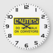 Gehen Sie nicht mit dem Verwahrer-Zeichen Große Wanduhr (Vorderseite)