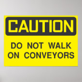 Gehen Sie nicht mit dem Verwahrer-Zeichen Poster (Vorne)