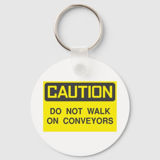 Gehen Sie nicht mit dem Verwahrer-Zeichen Schlüsselanhänger (Vorderseite)
