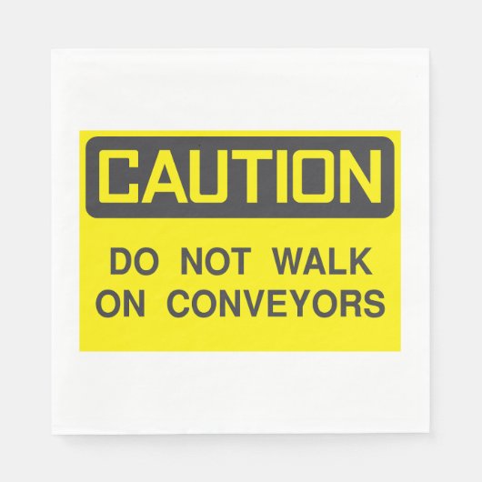 Gehen Sie nicht mit dem Verwahrer-Zeichen Serviette (Vorderseite)