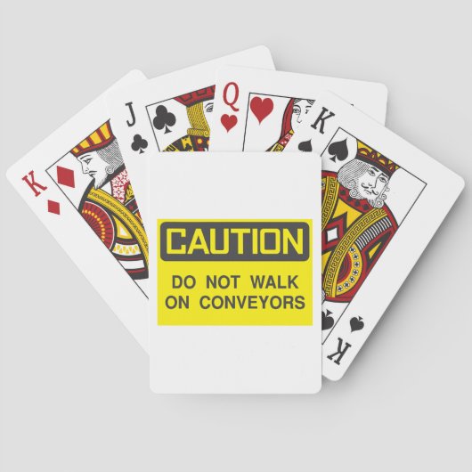 Gehen Sie nicht mit dem Verwahrer-Zeichen Spielkarten (Rückseite)
