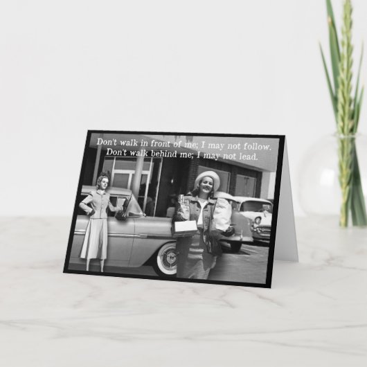 Gehen Sie nicht vor meiner Grußkarte vorbei Karte (Vorderseite)