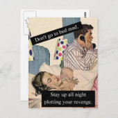 Gehen Sie nicht wütend schlafen Postkarte (Vorne/Hinten)