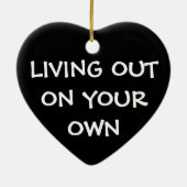 Gehen Sie nie aus Keramikornament (Hinten)