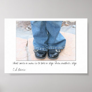 Gehen Sie noch einen Schritt weiter Poster