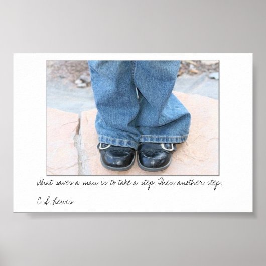 Gehen Sie noch einen Schritt weiter Poster (Vorne)