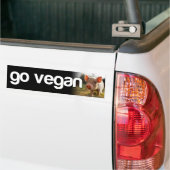 GEHEN Sie - piggy VEGAN Autoaufkleber (Auf Lkw)