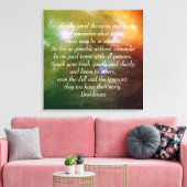 Gehen Sie Placidid Desiderata Leinwanddruck (Insitu (Wohnzimmer))