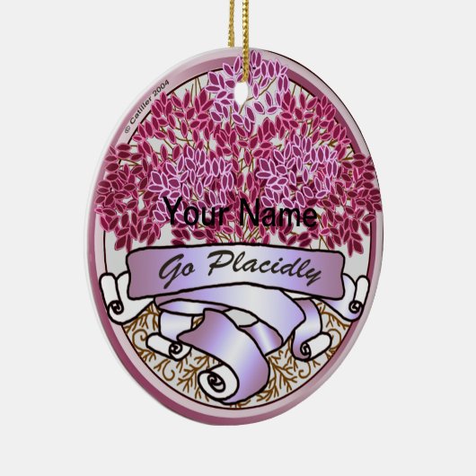 Gehen Sie platt Keramik Ornament (Rechts)