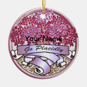 Gehen Sie platt Keramik Ornament (Vorne)