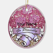 Gehen Sie platt Keramik Ornament (Links)