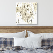 Gehen Sie raus und sehen Sie sich das Weltangebot Leinwanddruck (Insitu (Schlafzimmer))