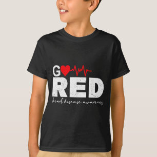 Gehen Sie Rot Für Herzkrankheiten-Bewusstsein Chd T-Shirt