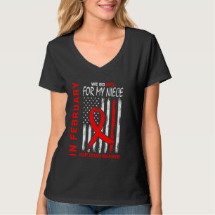 Gehen Sie Rot Für Meine Nichte Herzkrankheit Bewus T-Shirt