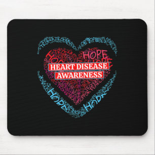 Gehen Sie Rot Herzkrankheit-Bewusstsein Für Männer Mousepad