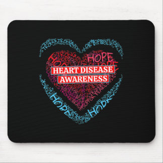 Gehen Sie Rot Herzkrankheit-Bewusstsein Für Männer Mousepad