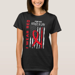 Gehen Sie Rot Schwiegervater Herzkrankheit Bewusst T-Shirt
