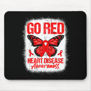 Gehen Sie Roter Schmetterling & Rotes Band Her Mousepad
