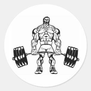 GEHEN SIE SCHWERE ODER GEHEN SIE ZUHAUSE LOGO WEG RUNDER AUFKLEBER