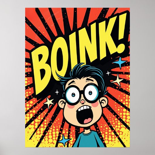 GEHEN SIE! Schwindeliger Pop Kunstexplosion Poster (Vorne)
