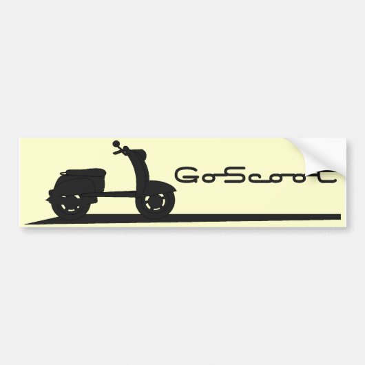Gehen Sie Scoot Autoaufkleber (Vorne)