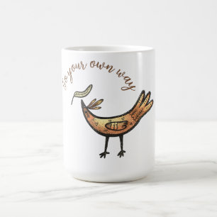 gehen Sie selbst elegant Kaffeetasse