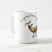 gehen Sie selbst elegant Kaffeetasse (Vorderseite Links)