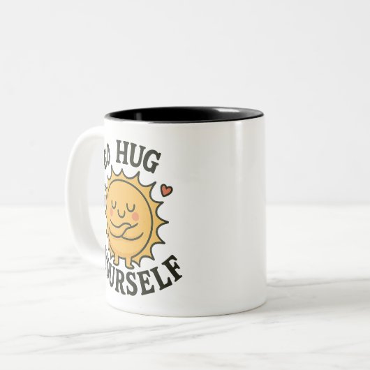 Gehen Sie selbst Sun Tasse - Niedliche positive En (Vorderseite Links)