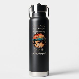 Gehen Sie selbstbewusst Wasserflasche Trinkflasche