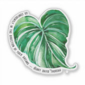 Gehen Sie sicher in die Richtung Ihrer Träume Aufkleber (Vorderseite)