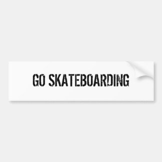 GEHEN SIE SKATEBOARDING AUTOAUFKLEBER