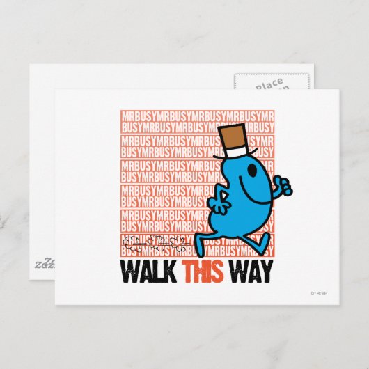 Gehen Sie so Postkarte (Vorne/Hinten)