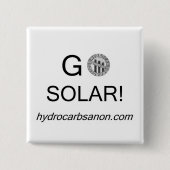 Gehen Sie Solar! Knopf Button (Vorderseite)