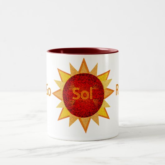 Gehen Sie Solar Zweifarbige Tasse (Mittel)