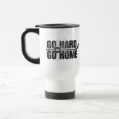 Gehen Sie stark oder gehen Sie Zuhause (Hockey) Reisebecher (Links)
