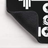 Gehen Sie stark oder gehen Sie Zuhause Mousepad (Ecke)